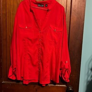 Cute red light weight business shirt